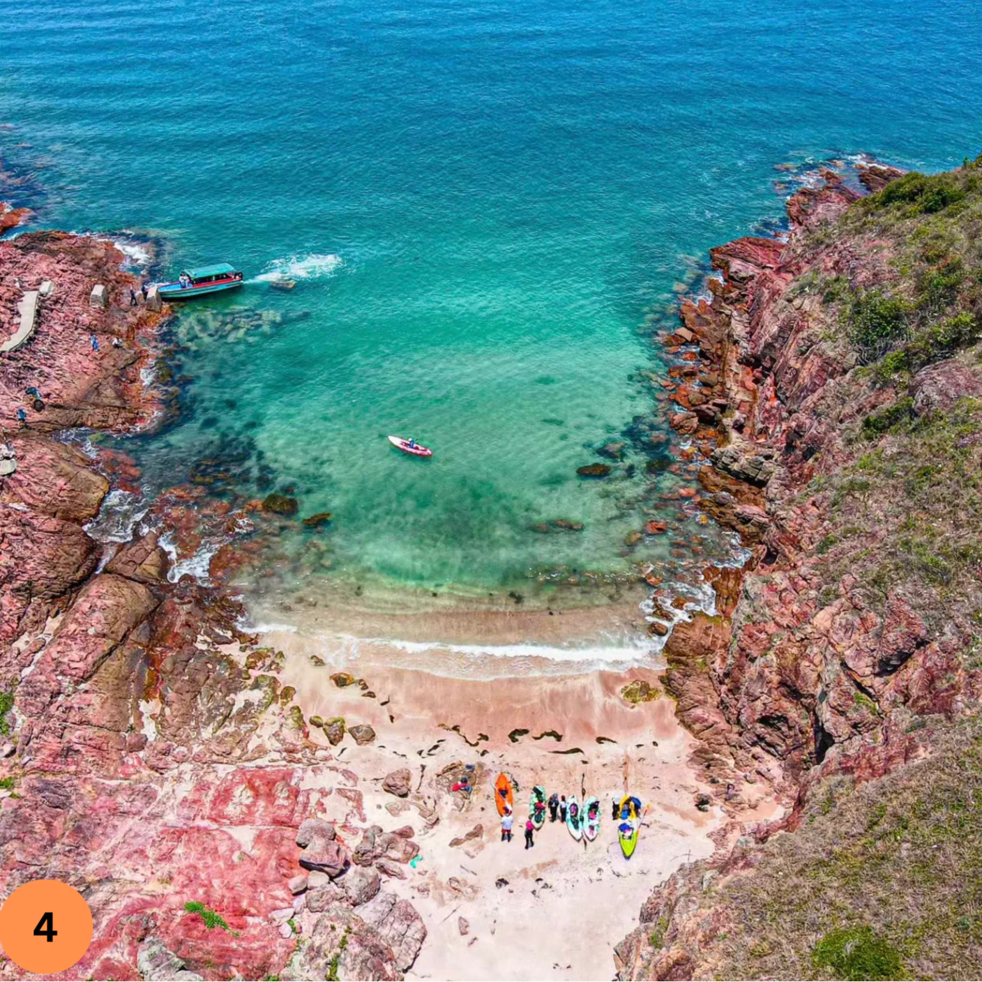 Hong Kong Geopark Red Coast Island Hopping Experience (2.5hrs)