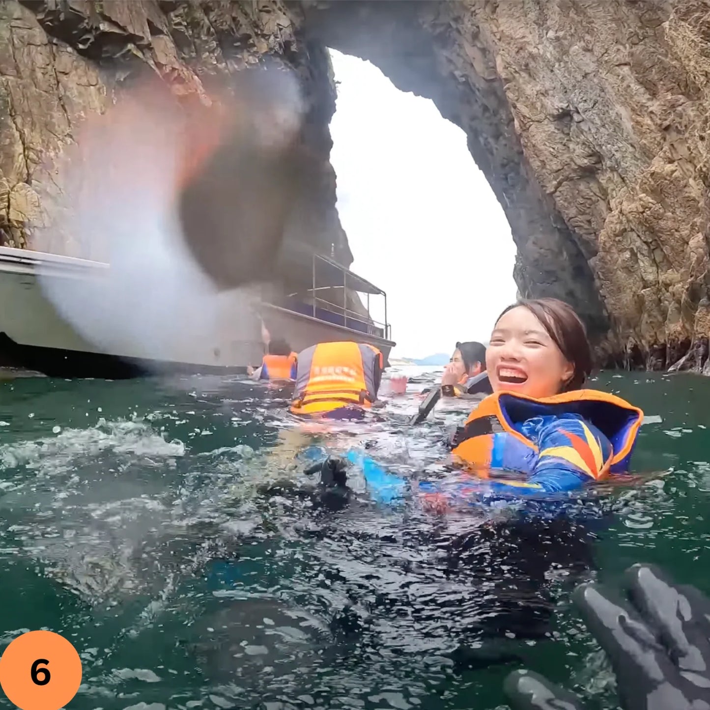 Hong Kong Geopark Double Sea Arches Volcano Coasteering Experience (2.5hrs)