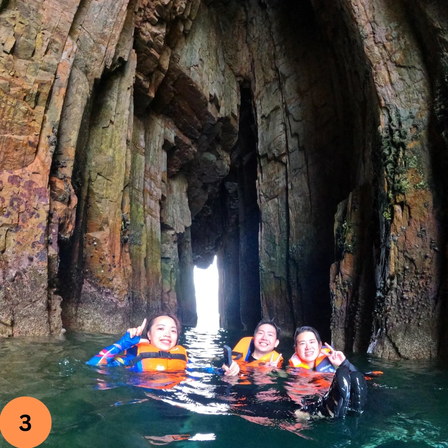 Hong Kong Geopark Double Sea Arches Volcano Coasteering Experience (2.5hrs)